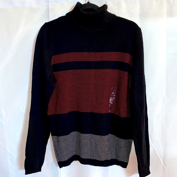 Karen Scott Color-Blocked Turtleneck Sweater - Picture 4 of 11
